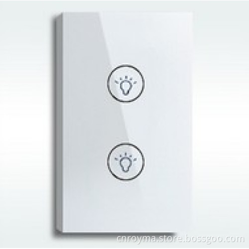 US model,2 keys touch wall switch with LED indicator, wall light switch+touch switch 2 way